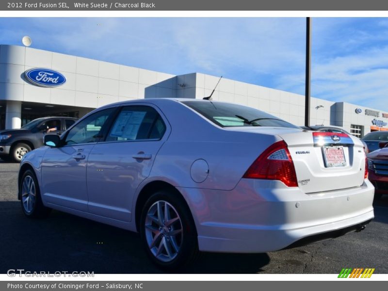 White Suede / Charcoal Black 2012 Ford Fusion SEL
