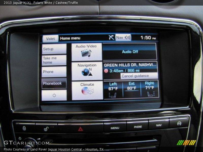 Polaris White / Cashew/Truffle 2013 Jaguar XJ XJ