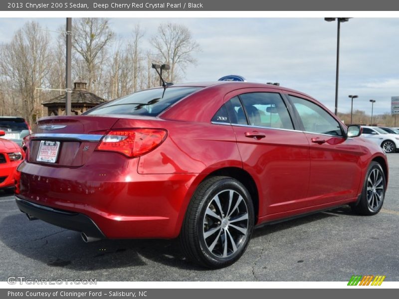 Deep Cherry Red Crystal Pearl / Black 2013 Chrysler 200 S Sedan