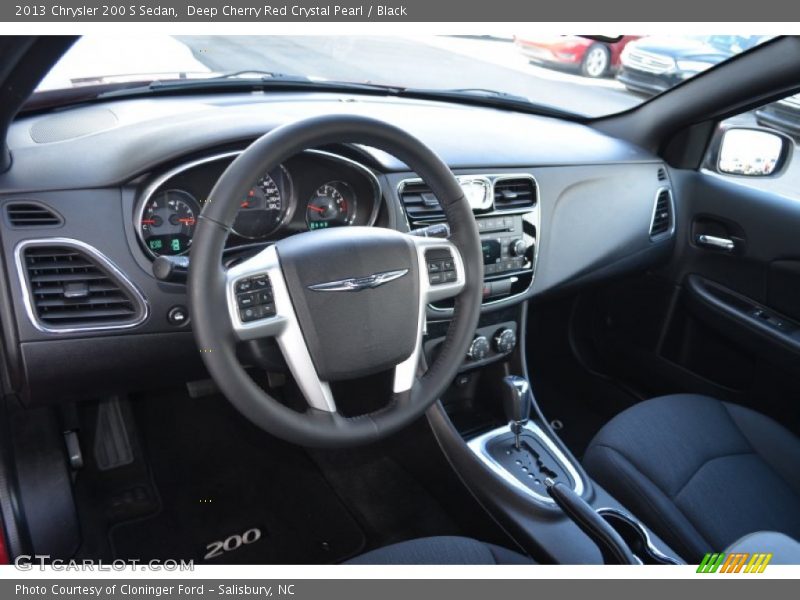 Deep Cherry Red Crystal Pearl / Black 2013 Chrysler 200 S Sedan