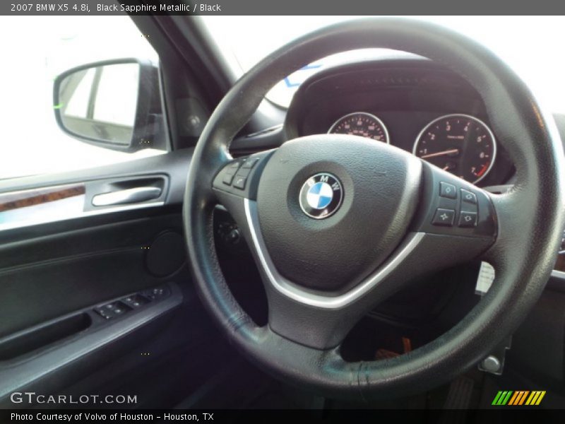 Black Sapphire Metallic / Black 2007 BMW X5 4.8i