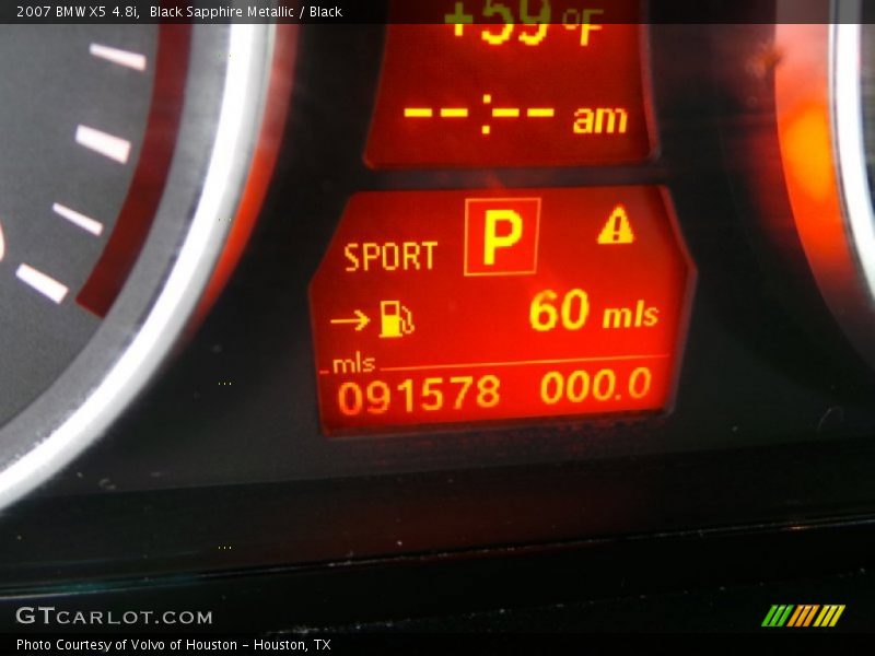Black Sapphire Metallic / Black 2007 BMW X5 4.8i