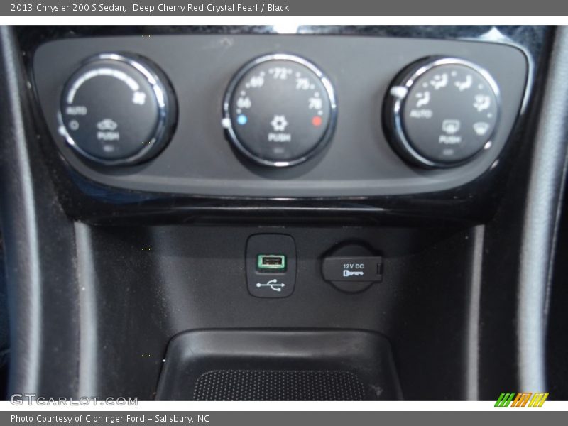 Deep Cherry Red Crystal Pearl / Black 2013 Chrysler 200 S Sedan