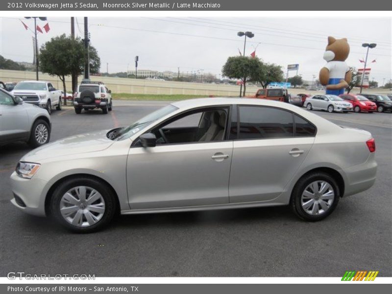 Moonrock Silver Metallic / Latte Macchiato 2012 Volkswagen Jetta S Sedan
