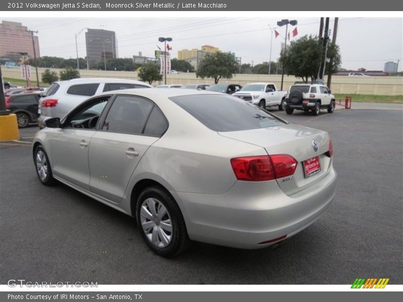 Moonrock Silver Metallic / Latte Macchiato 2012 Volkswagen Jetta S Sedan