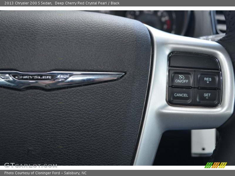 Deep Cherry Red Crystal Pearl / Black 2013 Chrysler 200 S Sedan