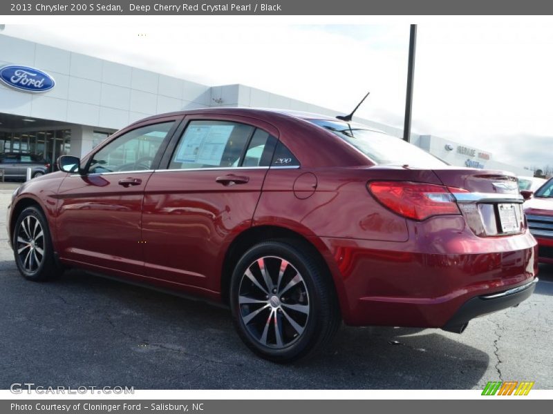 Deep Cherry Red Crystal Pearl / Black 2013 Chrysler 200 S Sedan