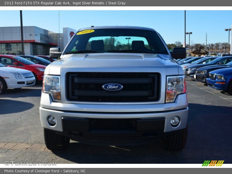 Ingot Silver Metallic / Steel Gray 2013 Ford F150 STX Regular Cab 4x4