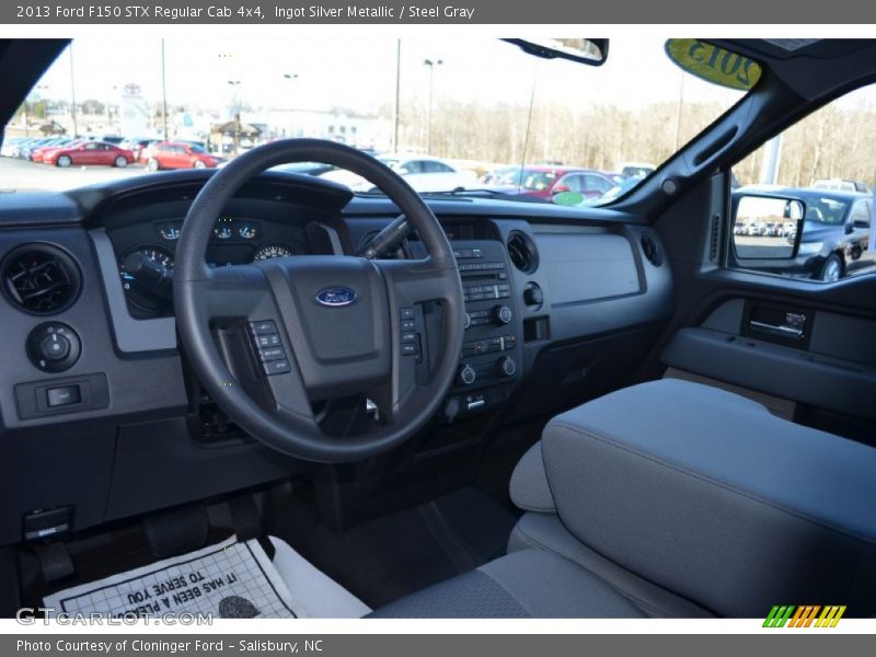Ingot Silver Metallic / Steel Gray 2013 Ford F150 STX Regular Cab 4x4