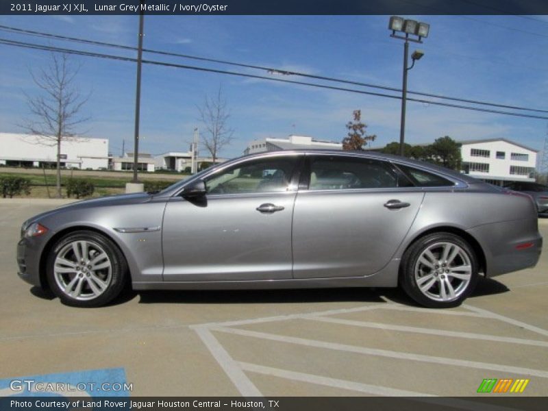Lunar Grey Metallic / Ivory/Oyster 2011 Jaguar XJ XJL