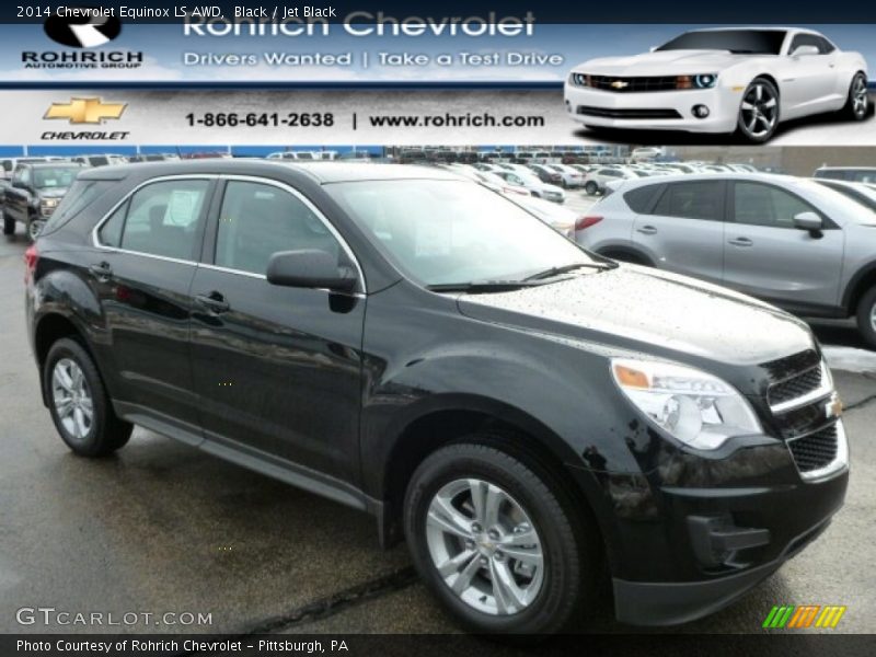 Black / Jet Black 2014 Chevrolet Equinox LS AWD