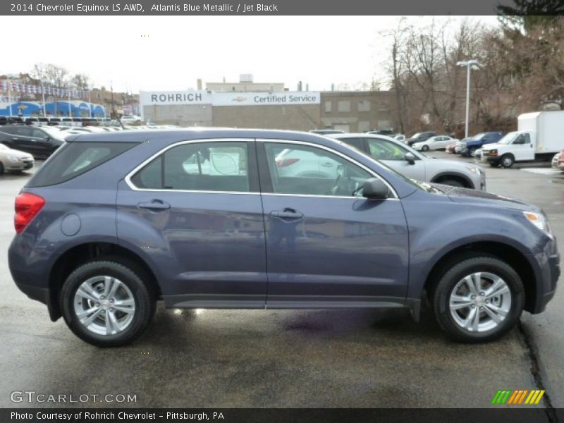 Atlantis Blue Metallic / Jet Black 2014 Chevrolet Equinox LS AWD