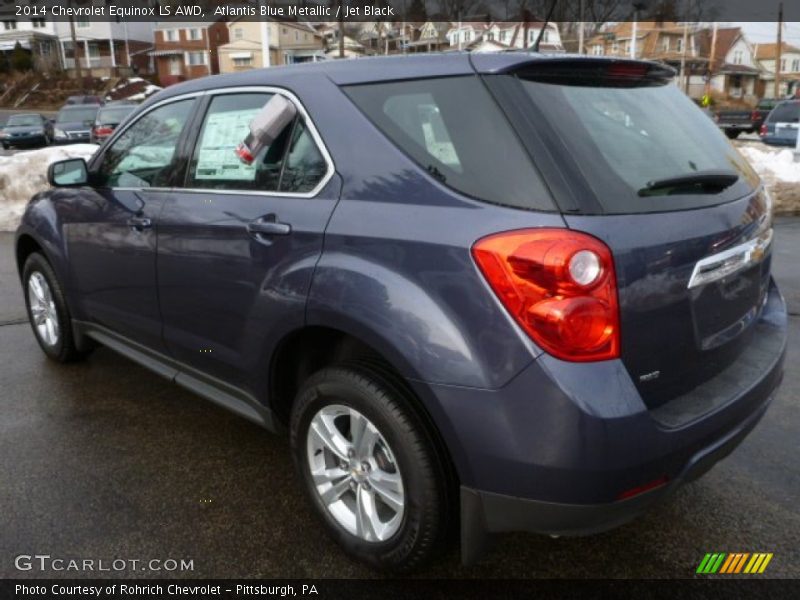 Atlantis Blue Metallic / Jet Black 2014 Chevrolet Equinox LS AWD