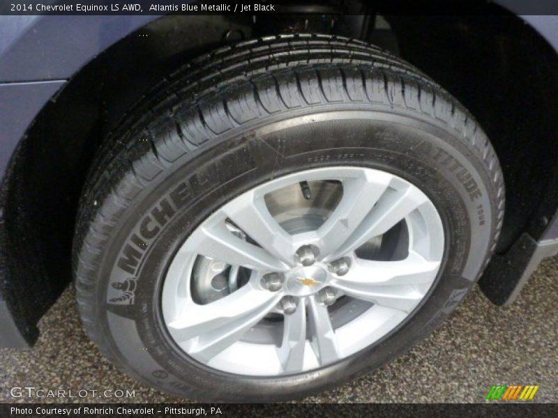 Atlantis Blue Metallic / Jet Black 2014 Chevrolet Equinox LS AWD