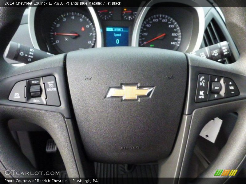 Atlantis Blue Metallic / Jet Black 2014 Chevrolet Equinox LS AWD