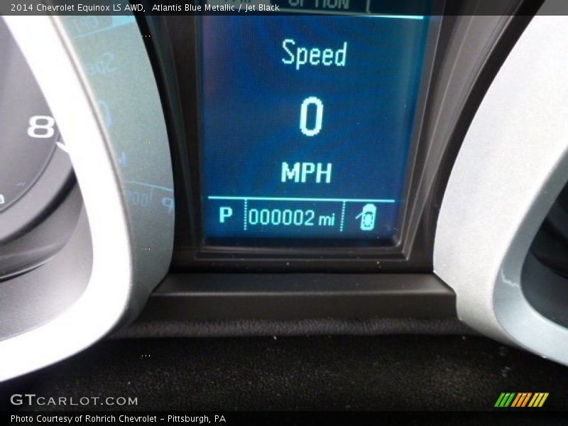 Atlantis Blue Metallic / Jet Black 2014 Chevrolet Equinox LS AWD