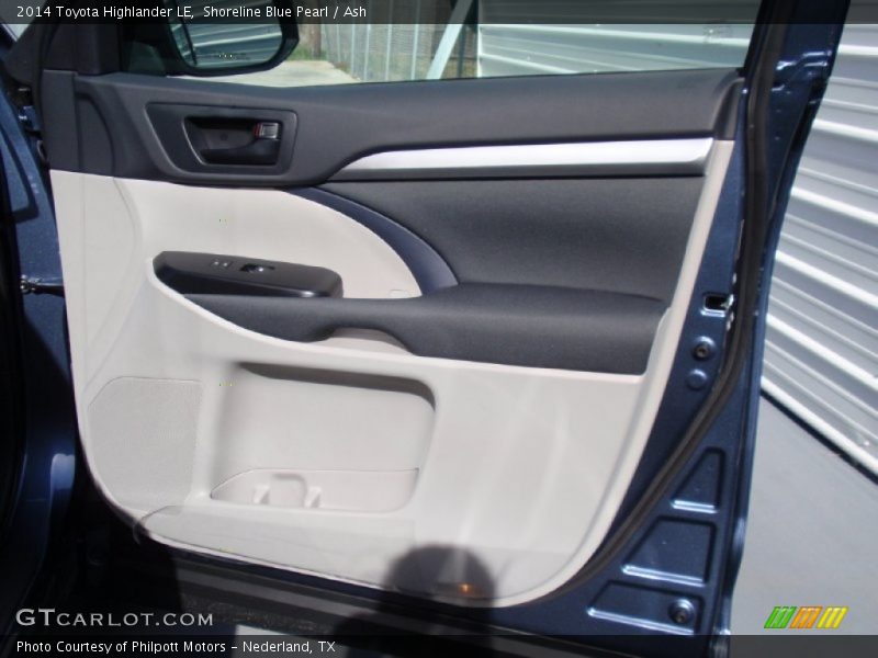 Shoreline Blue Pearl / Ash 2014 Toyota Highlander LE