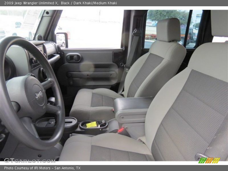 Black / Dark Khaki/Medium Khaki 2009 Jeep Wrangler Unlimited X