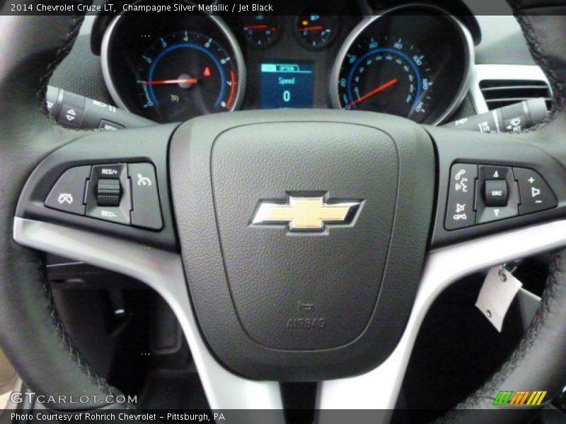 Champagne Silver Metallic / Jet Black 2014 Chevrolet Cruze LT