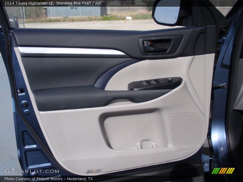 Shoreline Blue Pearl / Ash 2014 Toyota Highlander LE