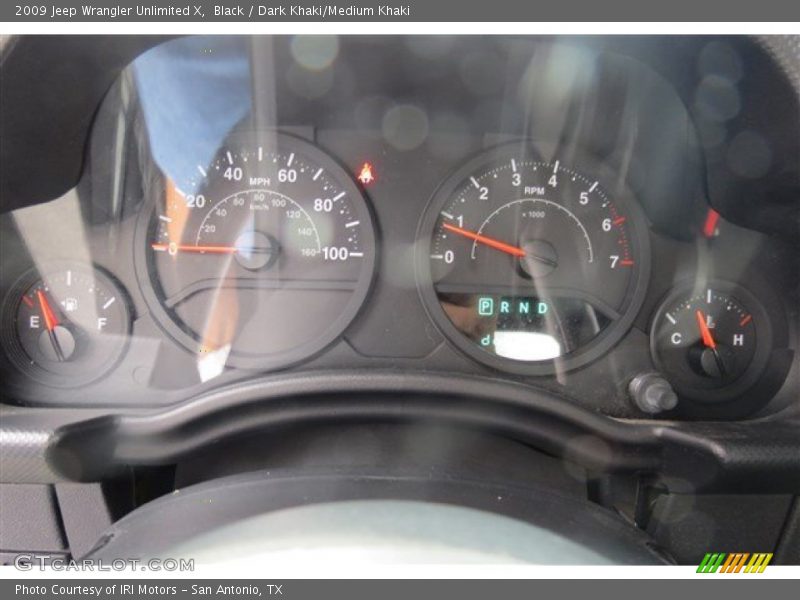 Black / Dark Khaki/Medium Khaki 2009 Jeep Wrangler Unlimited X