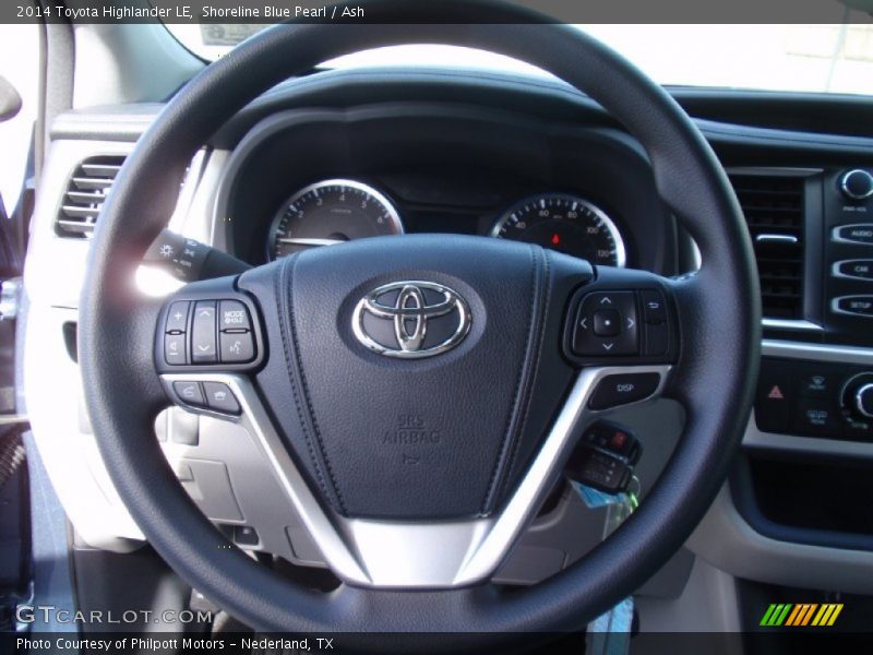Shoreline Blue Pearl / Ash 2014 Toyota Highlander LE