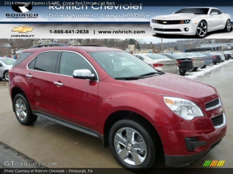 Crystal Red Tintcoat / Jet Black 2014 Chevrolet Equinox LT AWD