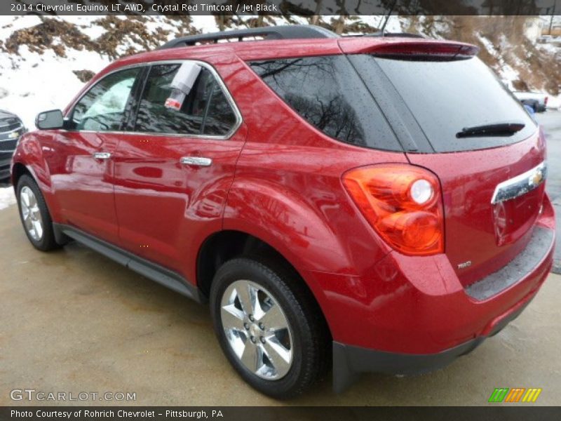 Crystal Red Tintcoat / Jet Black 2014 Chevrolet Equinox LT AWD