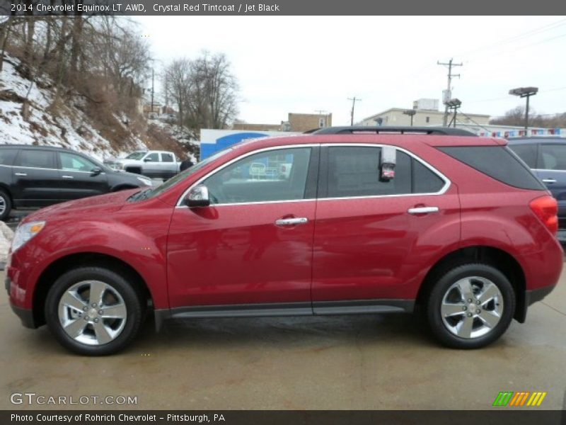 Crystal Red Tintcoat / Jet Black 2014 Chevrolet Equinox LT AWD