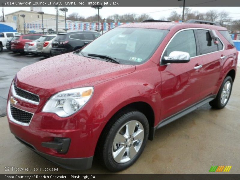 Crystal Red Tintcoat / Jet Black 2014 Chevrolet Equinox LT AWD