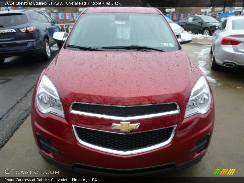 Crystal Red Tintcoat / Jet Black 2014 Chevrolet Equinox LT AWD