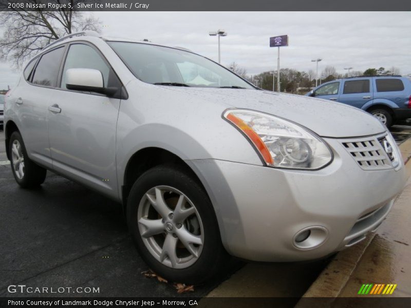 Silver Ice Metallic / Gray 2008 Nissan Rogue S