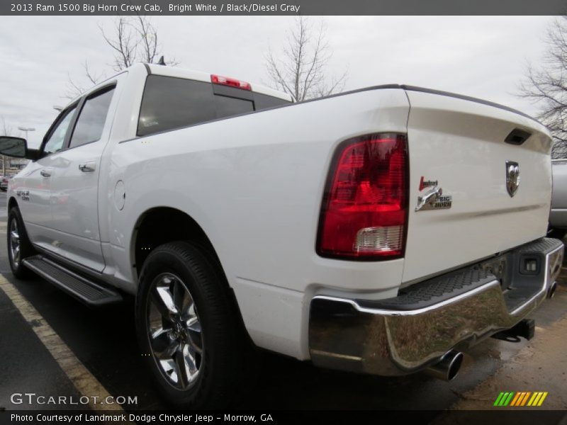 Bright White / Black/Diesel Gray 2013 Ram 1500 Big Horn Crew Cab
