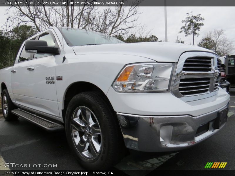 Bright White / Black/Diesel Gray 2013 Ram 1500 Big Horn Crew Cab