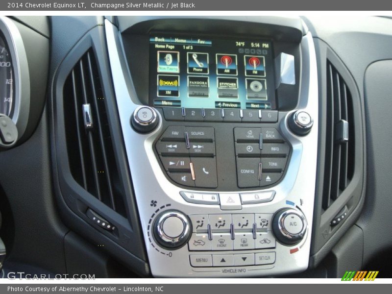 Champagne Silver Metallic / Jet Black 2014 Chevrolet Equinox LT