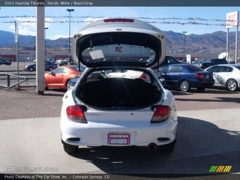 Nordic White / Black/Gray 2001 Hyundai Tiburon