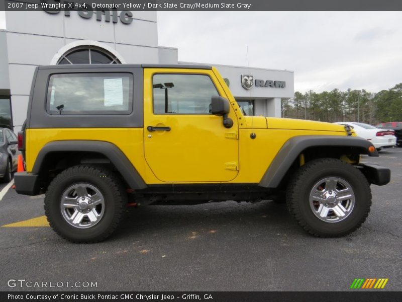 Detonator Yellow / Dark Slate Gray/Medium Slate Gray 2007 Jeep Wrangler X 4x4