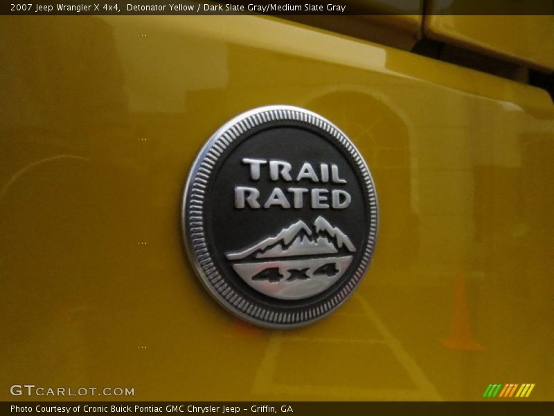 Detonator Yellow / Dark Slate Gray/Medium Slate Gray 2007 Jeep Wrangler X 4x4