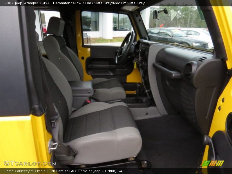 Detonator Yellow / Dark Slate Gray/Medium Slate Gray 2007 Jeep Wrangler X 4x4