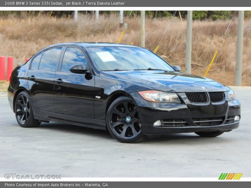 Jet Black / Terra Dakota Leather 2008 BMW 3 Series 335i Sedan