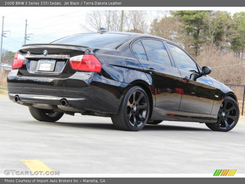 Jet Black / Terra Dakota Leather 2008 BMW 3 Series 335i Sedan