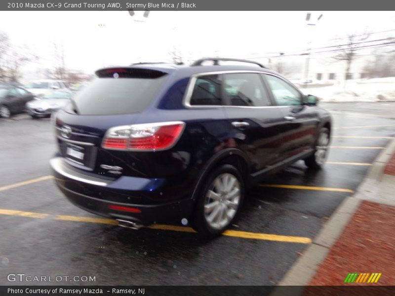 Stormy Blue Mica / Black 2010 Mazda CX-9 Grand Touring AWD