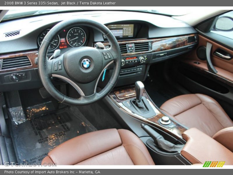 Jet Black / Terra Dakota Leather 2008 BMW 3 Series 335i Sedan
