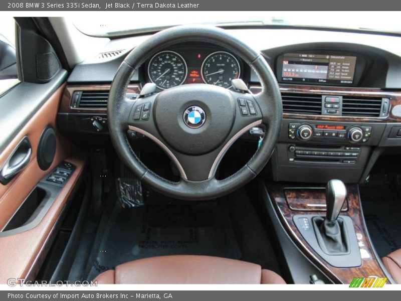 Jet Black / Terra Dakota Leather 2008 BMW 3 Series 335i Sedan