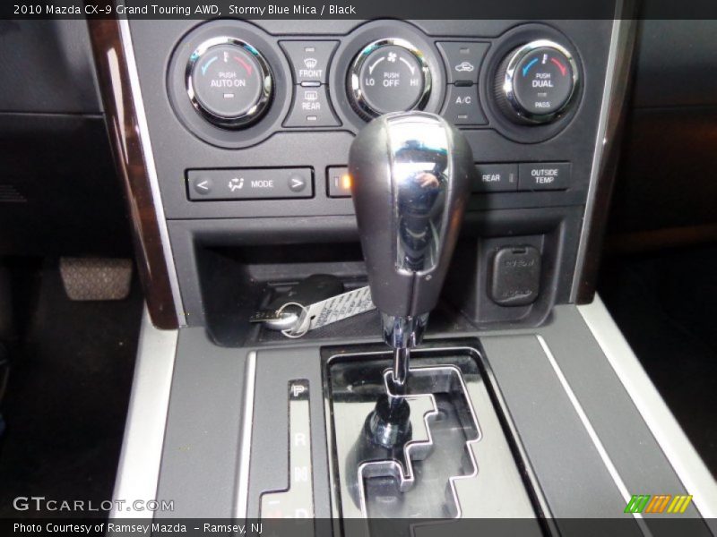 Stormy Blue Mica / Black 2010 Mazda CX-9 Grand Touring AWD