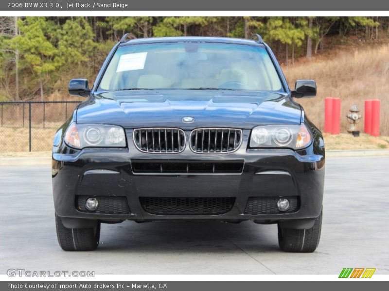 Jet Black / Sand Beige 2006 BMW X3 3.0i