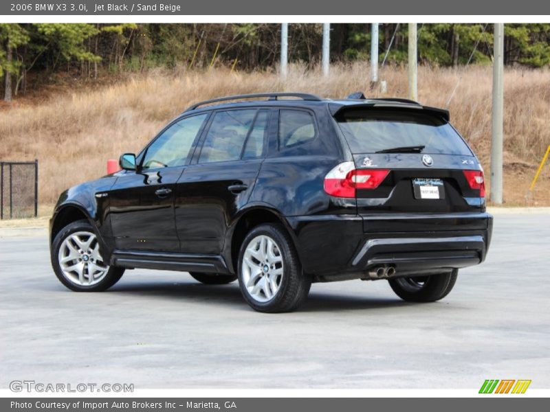 Jet Black / Sand Beige 2006 BMW X3 3.0i