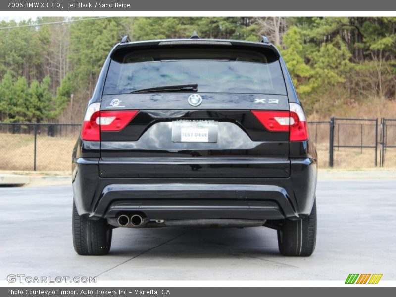 Jet Black / Sand Beige 2006 BMW X3 3.0i