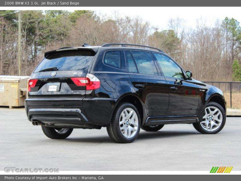 Jet Black / Sand Beige 2006 BMW X3 3.0i