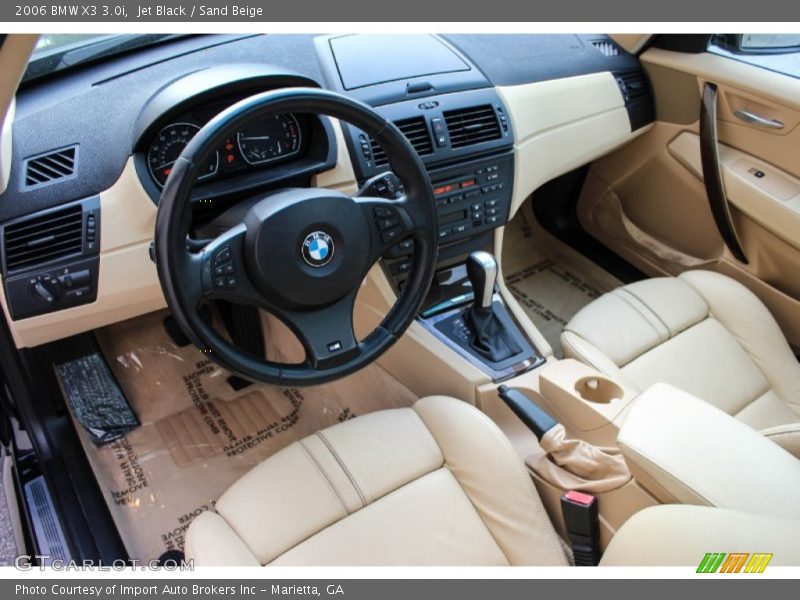 2006 X3 3.0i Sand Beige Interior